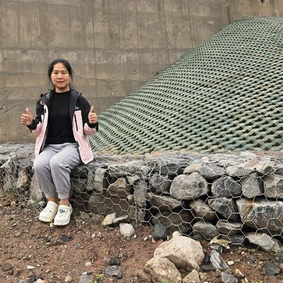 Barriera anti ruggine a scatola di gabion con 2*1*1m
