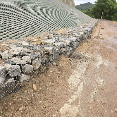Galfan + PVC Rivestito Gabion Box per il fiume di riva di protezione della cinta muraria
