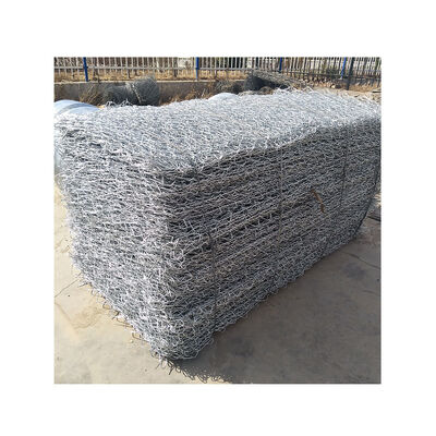 Muri di sostegno dei gabbioni a tre torsioni della rete metallica della scatola del gabbione galvanizzati/rivestiti in PVC da vendere in Tanzania