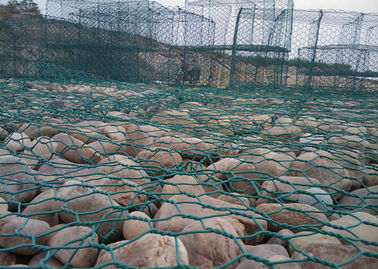 I canestri del gabbione ricoperti PVC, roccia hanno riempito le gabbie del gabbione per ingegneria del porto marittimo