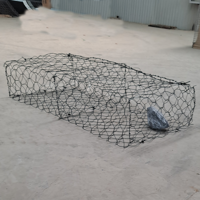 8*10cm Ghiacciaio buco 2.7mm diametro del filo di acciaio galvanizzato filo di gabione Cesto di gabione scatola per la protezione della riva del fiume