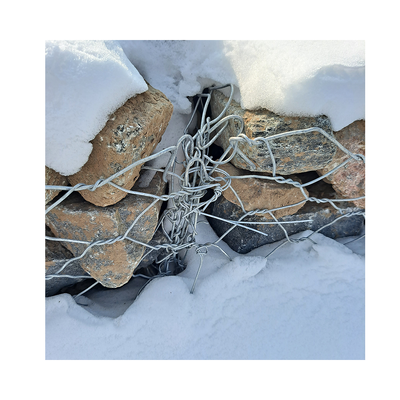 Filato di ferro tessuto di buona qualità 2*1*1 Gabion Mesh Basket Supporting Wall With Stone Filled