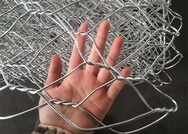 Muro di sostegno immerso caldo della rete metallica di filo zincato/gabbie di pietra del gabbione
