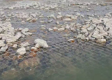 Gabbie rivestite dei canestri del gabbione del PVC, canestri d'acciaio della parete del gabbione di 80mm x di 60