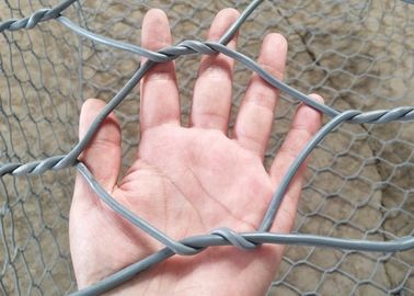 Il PVC ha ricoperto i canestri riempiti pietra del gabbione di 2*1*1M Lowes per il muro di sostegno