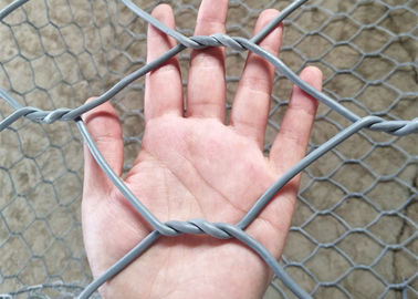 Canestro rivestito dei gabbioni della rete metallica del PVC per la dimensione della linea costiera 2mx1mx1m