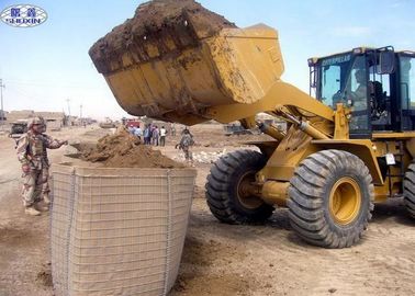 Barriere riempite di sabbia del geotessuto militare, tipo galvanizzato immerso caldo barriere di Hesco