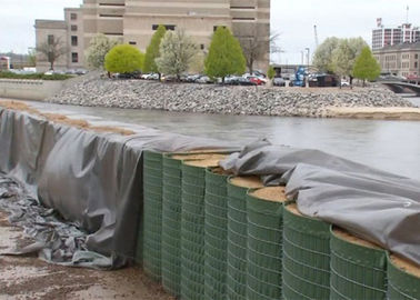 Controllo delle inondazioni difensivo militare delle barriere di Hesco delle barriere difensive riempite di sabbia del bastione