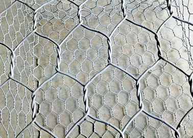 1 x 1 x 1 parete del gabbione ingabbia la scatola esagonale del gabbione ricoperta zinco per il progetto della sponda del fiume