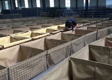 Barriera militare del bastione di Hesco della parete della barriera scoppio riempito di sabbia delle barriere di anti