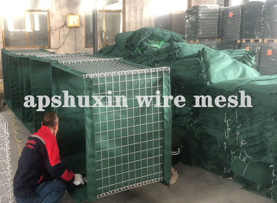 Mesh Gabion Military Barrier saldato galvanizzato