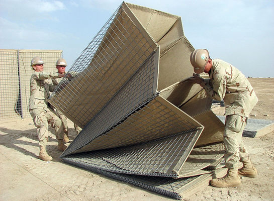 Protezione di inondazione saldata militare di Mesh Gabion Hesco Wall For