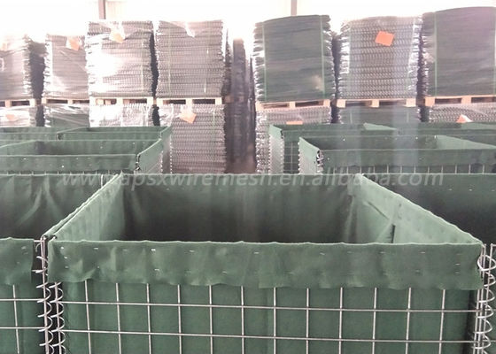 Parete difensiva della sabbia della barriera di Hesco di sicurezza di 1mx1mx1m