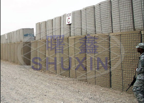 La immersione calda di anti corrosione ha galvanizzato la barriera della sabbia di 5mm Hesco