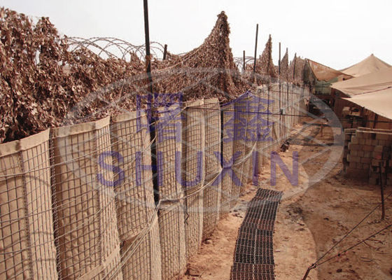 Dimensione militare di Mesh Hesco Blast Walls Standard del filo zincato di protezione
