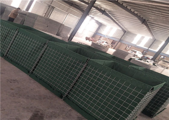 Contenitori verdi di Hesco del geotessuto di 4MM per protezione della forza