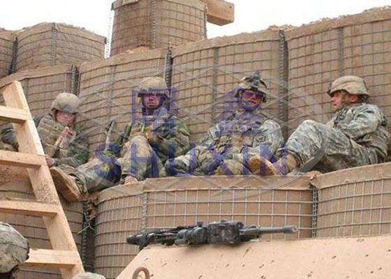 Filo di ferro militare galvanizzato pesante Mesh Sand Filling Mil 10 della barriera