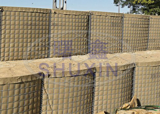 Gamma di fucilazione galvanizzata di saldatura profonda della parete di sicurezza di perimetro della barriera Mil5 del bastione di Hesco