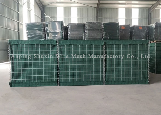 Barriere difensive galvanizzate pesanti di Hesco che saldano i pollici del quadrato 3*3
