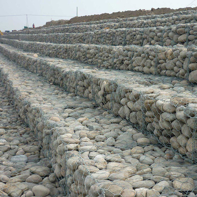 rete metallica galvanizzata 3.4mm del muro di sostegno dei canestri del gabbione del recinto del ferro 4x1x1