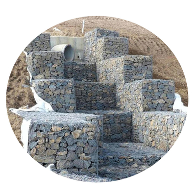 Muri di sostegno della terra rivestimento esagonale del PVC di Woven Three Twist del recinto della scatola del gabbione di 1m x di 1m x di 1m