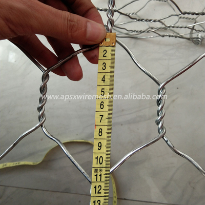 Il gabbione di pietra del filo di ferro a basso tenore di carbonio ingabbia 8*10 il cm Mesh For River Wall Protection