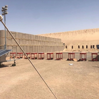 Barriere difensive resistenti di Hesco per la gamma di fucilazione